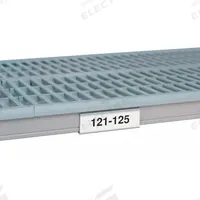 METRO Label Holder: Metro Super Erecta Pro, 11 1/4 in Overall Wd, 1 1/4 in Overall Ht, White (MPN 9989X1). Key specifications — Brand: METRO; Color: White; Compatible Brand and Series: Metro Super Erecta Pro.