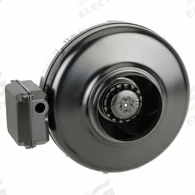 SOLER & PALAU In-Line Duct Fan: 390 cfm Max., 6 in Duct, 130 W, 120V AC, 1 Ph, IP44 - General Purpose Inline Duct Fans