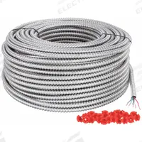 SOUTHWIRE Metal Clad Armored Cable: 14 AWG, 4 Conductors, Copper, 250 ft, Aluminum, Std, THHN (MPN 68718601). Key specifications — Brand: SOUTHWIRE.
