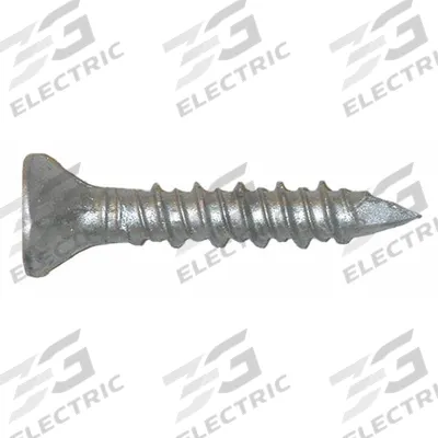 RED HEAD Concrete Anchor Screw: 3 3/4 in Overall Lg, 1/4 in Dia, Stainless Steel - Flat-Head Screw Anchors