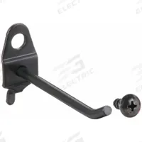 APPROVED VENDOR Single Rod Pegboard Hook: 1/4 in Peg Hole, For 1 in Pegboard Hole Spacing, 10 PK (MPN 5TPG0). Key specifications — Color: Black; Locking System: Screw-In; Mounting Type: Surface; Accessory Type: 30-Degree Single Hook; Brand: APPROVED VENDOR.
