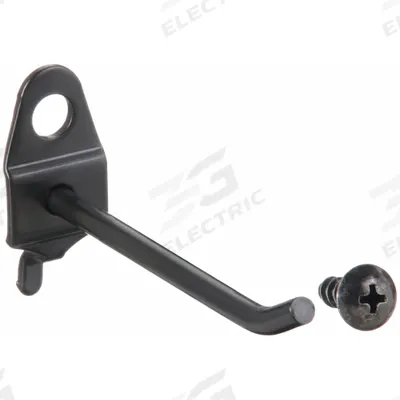 APPROVED VENDOR Single Rod Pegboard Hook: 1/4 in Peg Hole, For 1 in Pegboard Hole Spacing - Hooks for Round-Hole Pegboard