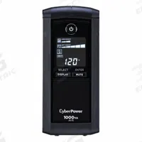 CYBER POWER UPS System: Single Phase, 1,000 VA Power Rating, 120 V AC Input, 120 V AC Output, 5-15P (MPN CP1000AVRLCD). Key specifications — Phase: Single; UPS Type: Line Interactive; Brand: CYBER POWER.