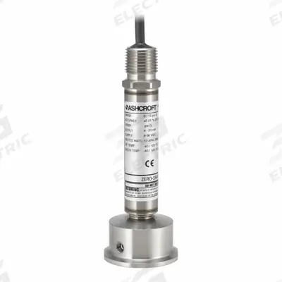 ASHCROFT Sanitary Pressure Transmitter: 1 1/2 in Triclamp, 0 to 30 psi, 1 to 5V DC - Sanitary Pressure Transmitters with Cable & Wire Leads
