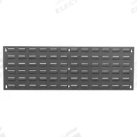 QUANTUM STORAGE SYSTEMS Louvered Panel: 12 in x 36 in x 1/4 in, 1 Sides, 0 Bins, Gray (MPN QLP-3612). Key specifications — attr38851: Gray; attr38864: Baked Enamel; attr38845: QUANTUM STORAGE SYSTEMS.