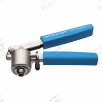 Crimper: 20 mm For Vial Size, Manual, Aluminum Seals, Stainless Steel, For Crimp-Top Vials Vial Type (MPN W225303). Key specifications — Power Source: Manual; Product Type: Crimper; For Seal Material: Aluminum Seals; For Vial Type: Crimp-Top Vials; Material: Stainless Steel; Brand: WHEATON.