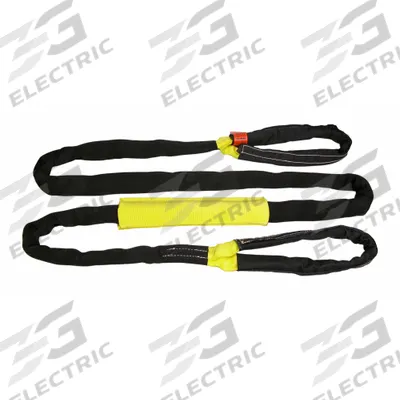 TOW-ALL Tuflex Recovery Strap: 30 ft Overall Hook Size, 30 ft Overall Lg, Yellow - Tow Straps