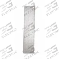 ROCKWOOD Door Push Plate: 4 in Wd, 16 in Ht, Stainless Steel (MPN 70C.32D). Key specifications — Material: Stainless Steel; Operation Type: Push; Properties: Wear-Resistant; Brand: ROCKWOOD.