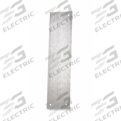 ROCKWOOD Door Push Plate: 4 in Wd, 16 in Ht - Standard Push Plates