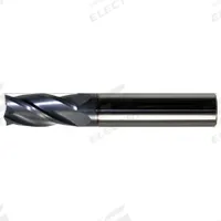 CLEVELAND Square End Mill: Carbide, AlTiN Coated, 4 Flute, 25 mm Mill Dia, 40 mm LOC, 100 mm OAL (MPN C98263)
