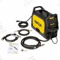 ESAB MIG Welder: Rogue EM 125, MIG Pack (MPN 0700301081). Key specifications — Input Voltage (Nominal) (Merch - Table Column, Filters): 120V; Max. Wire Diameter: 0.035 in (Solid).