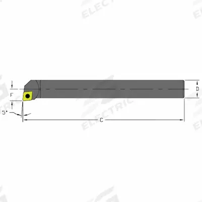 ULTRA-DEX USA Indexable Boring Bar: D08R SCLCR2 (MPN 910-000-045) - Indexable Boring Bars