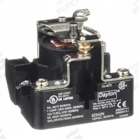 DAYTON Open Power Relay: Surface Mounted, 120V AC, SPDT, 5 Pins/Terminals (MPN 5Z542). Key specifications — Brand: DAYTON; Mounting Style: Surface; Electrical Connection: Screw Clamp; Manufacturer Part Number: 5Z542; Series: Dayton Power Series.