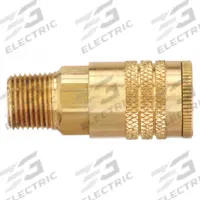 PARKER Quick Connect Hose Coupling: 1/4 in Body Size, 3/8 in Hose Fitting Size, Sleeve, MNPT (MPN B52E). Key specifications — Thread Size: 3/8"-18; Fitting Type: MNPT; Brand: PARKER; Coupling Locking Type: Sleeve; Hose Fitting Gender: Male.