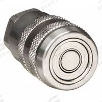 PARKER Hydraulic Quick Connect Hose Coupling: 1/4 in Coupling Size, 316 Stainless Steel, Nitrile (MPN S71-3C4-4F). Key specifications — Seal Material: Nitrile; Body Material: 316 Stainless Steel; Brand: PARKER.