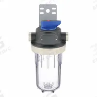 CULLIGAN Water Filter Housing: 1 in, NPT, 15 5/8 in Overall Ht, 8 3/8 in Overall Dia, Clear, 8 gpm (MPN WH-HD200-C). Key specifications — Housing Material: Styrene Acrylonitrile; Housing Color: Clear; Brand: CULLIGAN.