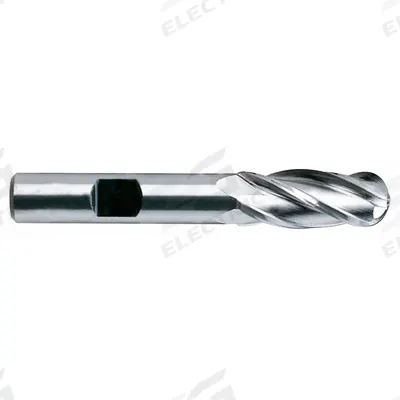 YG-1 Ball End Mill: Cobalt, TiN Coated, 4 Flute, 1/8" Mill Dia, 3/8" LOC - General Purpose Cobalt Ball End Mills