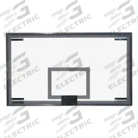 SPALDING Basketball Backboard: NCAA/NFHS, Tempered Glass, Regulation Glass Backboard (MPN 411007). Key specifications — Brand: SPALDING; Features: Regulation Glass Backboard; Material: Tempered Glass; Includes: Mounting Hardware; Standards: NFHS.
