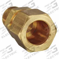 PARKER Compression Fitting Adapter: 1/4 in OD x 1/2 in Pipe Fitting Size, Compression x MNPT, 10 PK (MPN 68C-4-8). Key specifications — Brand: PARKER.