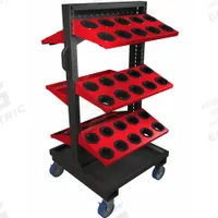 HUOT Tool Holder Cart: For HSK100A Taper, 50 Compartments (MPN 55980). Key specifications — attr1032789: HUOT; attr1033924: 55980; attr1070348: 50.