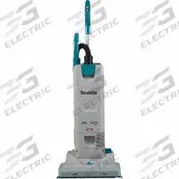 MAKITA Upright Vacuum Cleaner: 15 in Cleaning Path Wd, 64 cfm Air Flow, 20.3 lb Wt, HEPA, Bag, White (MPN GCV09L1). Key specifications — Color: White; Series: XGT®; Vacuum Motor Type: Brushless; Includes Onboard Hose: Onboard Hose Included; Head Height Adjustment: 5-Position; Brand: MAKITA; Includes: Round Brush; Independent Brush Motor: No.