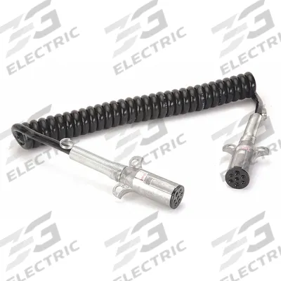 VELVAC Power Cable: 7-Way, Plastic, 0.5 ga_0.1 ga Wire Gauge, Vehicle and Trailer - Fleet and Vehicle Maintenance