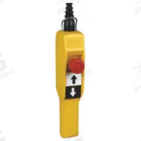 SCHNEIDER ELECTRIC Pendant Control Station: (2) Push Buttons/Emergency Stop, 1NO/1NC, Emergency Stop (MPN XACA2053). Key specifications — AC Contact Rating: 3 A @ 250 V; Action: Maintained/Momentary/Momentary; DC Contact Rating: 0.1 A @ 600 V; Enclosure Material: Plastic; Hub Style: Dead-End; Legend: Emergency Stop; Operator Configuration: (2) Push Buttons/Emergency Stop; Brand: SCHNEIDER.