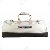 WESTWARD Tool Bag: 20 in W x 9 in D x 11 in H, Tan, Canvas, 1 Pockets, 1 Inside Pockets, Canvas (MPN 53JW32). Key specifications — Color: Tan; Brand: WESTWARD; Material: Canvas.