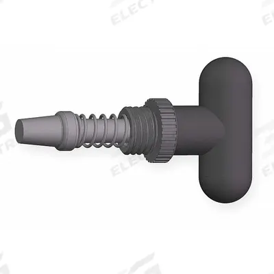 INNOVATIVE COMPONENTS Weld Mount Retractable Spring Plunger: Rounded T-Knob - Nonlocking T-Handle Weld-Mount Indexing Plungers