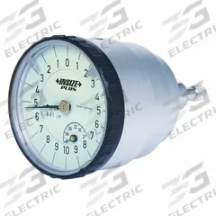 INSIZE Back Plunger Dial Indicator: 0 in to 0.2 in, Inch, Back Plunger, 0.001 in Accuracy (MPN 2833-02). Key specifications — attr1184168: 2833-02; attr1184178: 0-10; attr1184223: INSIZE; attr1200883: Back Plunger Dial Indicator; attr1184173: AGD 1; attr1184177: 0.001 in; attr1184208: Short Form Certificate Traceable to PTB.