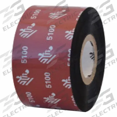 THERMAL TRANSFER RIBBON: Zebra, 1.57 in Ribbon Wd, 1,476 ft Ribbon Lg, 1 in Core Dia. - Resin Thermal Transfer Ribbons