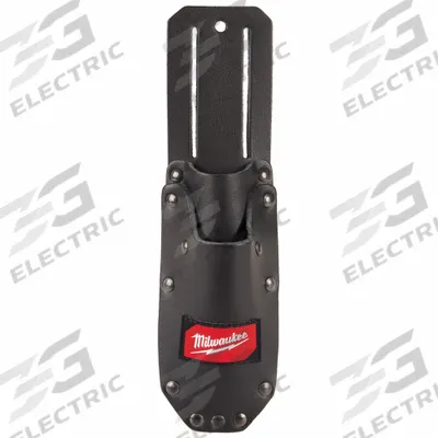 MILWAUKEE Tool Sheath: For 2 1/2 in Belt Wd - Max, 2 Pockets - Leather Tool Sheaths