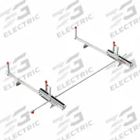 WEATHER GUARD Van Roof Rack: Aluminum, 19 in Overall Ht, 112 in Overall Lg, 62 in Overall Wd, White (MPN 2261-3-01). Key specifications — Includes: Clamps; Material: Aluminum; Finish: Powder-Coated; Brand: WEATHER GUARD; Color: White.