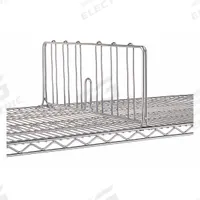 INSTOCK Wire Shelf Dividers: 1 in x 18 in x 8 in, Steel (MPN GRJDD18C). Key specifications — Material: Steel; Color: Silver; Finish: Chrome; Brand: INSTOCK; Ledge Size: 18 in.