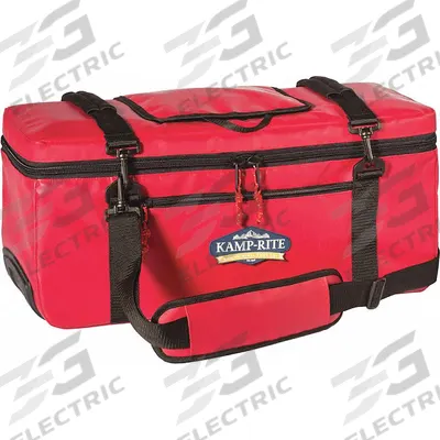 KAMP-RITE TENT COT Soft-Sided Cooler: Duffle Bag Bag, Red, 36 qt Capacity - Duffle Bag Coolers