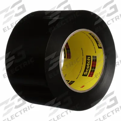 3M Sealing Tape: 2 in Wd, 36 yd Lg, 9.5 mil Thick, Black, Polyethylene Film - Preservation Sealing Tape