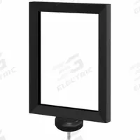 VISIONTRON Black Sign Frame 8.5 In.x11 In.: Black, 8 1/2 in Overall Wd (MPN FR811HDSB-CP2P). Key specifications — attr193638: VISIONTRON; attr982147: Black; attr982154: Clear Non-Glare Acrylic; attr982153: Rope Barrier Posts; attr982157: Steel.