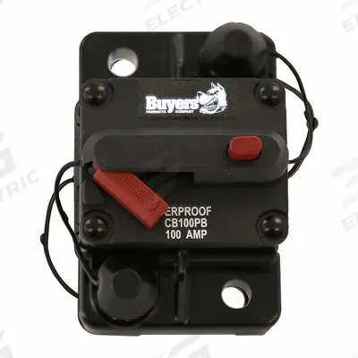 BUYERS PRODUCTS Automotive Circuit Breaker: CB, 42V DC, 100 A at 42V DC - Surface Mount Automotive Circuit Breakers