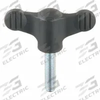 KIPP Hand Knob: Wing, Plastic w/ Steel Thread, 3/8"-16 Thread, 40 mm Thread Lg, 75 mm Dia (MPN K0274.2A4X40). Key specifications — Brand: KIPP.