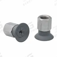 SCHMALZ Vacuum Pad Assembly: 1/8 in NPT, 22.8 mm Pad Dia, NBR, 55 A, Gray, 23.5 mm Pad Ht (MPN 10.01.01.15023). Key specifications — attr1019168: 55 A; attr1019165: 10.01.01.15023; attr1019167: SCHMALZ; attr1019180: Gray.