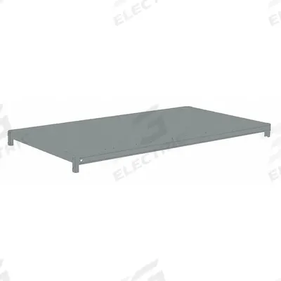 TENNSCO Shelf: 36 in x 24 in, 700 lb Load Capacity, Steel, 22 ga Decking, Gray - Solid Steel Decking Shelf Kits for Boltless Shelving