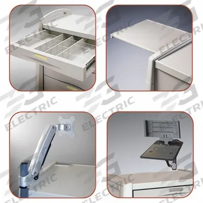 CAPSA HEALTHCARE Procedure Cart Accessories (MPN AM-PT-ACCPK3) - Side-Mount Accessories for Medical Carts