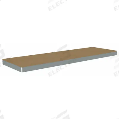 TENNSCO Shelf: 84 in x 18 in, 1,500 lb Load Capacity, Particleboard, Gray - Particleboard Decking Shelf Kits for Boltless Shelving