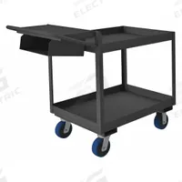 APPROVED VENDOR Utility Cart: 3,600 lb, 2 Shelves, 39 in L x 31 in W x 44 in H Overall Dim, Flat (MPN OPCP3FS-2436-2-6PU-95). Key specifications — Caster Wheel/Tread Material: Polyurethane; Brand: APPROVED VENDOR; Caster/Wheel Configuration: (2) Rigid.