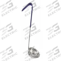 CRESTWARE Ladle: 2 oz Capacity, Stainless Steel, Blue, 11 1/2 in Overall Lg, Unfinished, CL02, Blue. Key specifications — Manufacturer Part Number: CL02; Color: Blue; Material: Stainless Steel; NSF Certified: No; Product Type: Ladle; Brand: CRESTWARE.