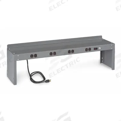 TENNSCO Mobile Workbench Riser: Steel, 45 in Overall Wd, 8 in Overall Dp - Risers for Cabinet Benches