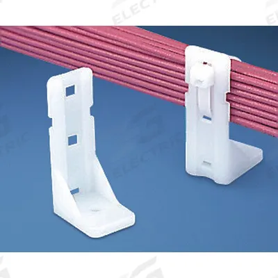 PANDUIT Cable Tie Mount: Miniature, Intermediate and Std Cable Ties, Natural, 0.72 in Wd - Stand-Off Cable Tie Mounts