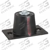 MASON Floor-Mount Vibration Isolator: Neoprene, 550 lb Capacity, 2 3/4 in Ht, 3 5/16 in Wd, Red (MPN 4C991). Key specifications — Brand: MASON; Screw Size: 1/2 in.