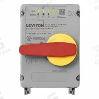 LEVITON Disconnect Switch: Non-Fusible, 30 A, Single or Three Phase, 600V AC, Non-Metallic (MPN LDS30-AXS). Key specifications — attr867146: 13; attr867131: LEVITON.