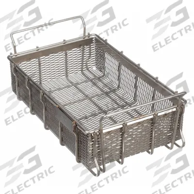 MARLIN STEEL WIRE PRODUCTS Parts Washer Basket: Rectangular, Stainless Steel, Silver - Rectangular Parts Washer Baskets